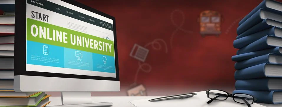 Composite image of computer screen Illustrazione stock