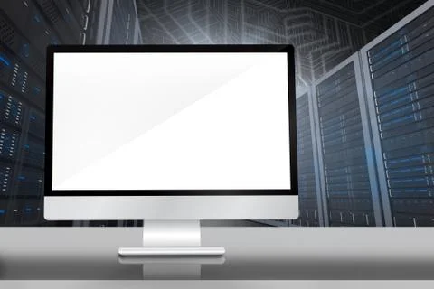 Composite image of computer screen Stock Illustration