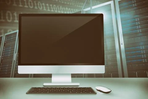 Composite image of computer screen Stock Illustration