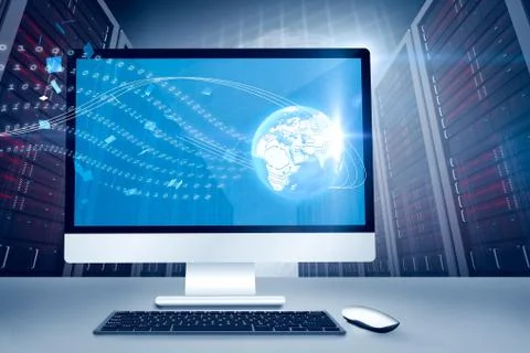 Composite image of computer screen Stockillustratie