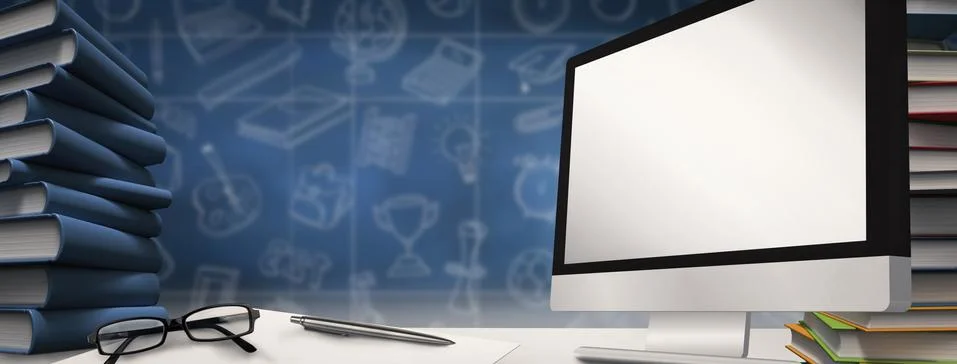 Composite image of computer screen 写真素材