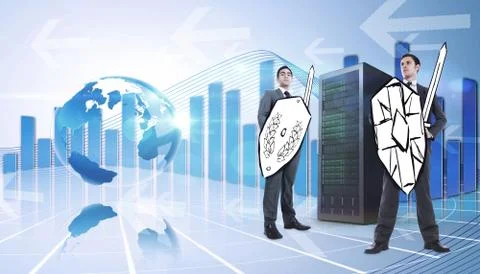 Composite image of corporate army Stock Illustration