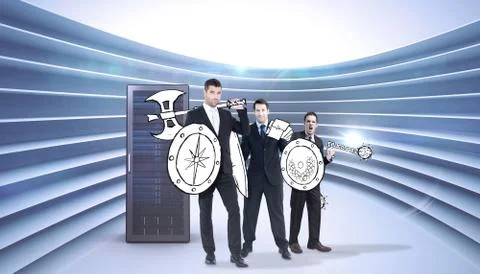 Composite image of corporate army Stock Illustration