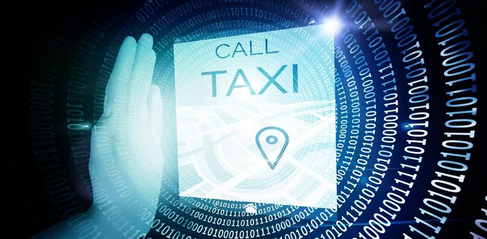 Composite image of cropped hand gesturing Stock Illustration