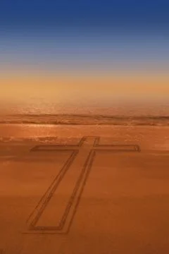 Composite image of cross Illustrazione stock