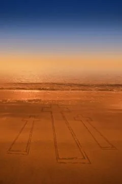 Composite image of cross Illustrazione stock