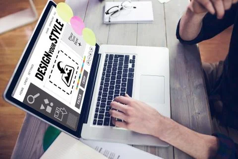 Composite image of designer interface Stock Photos