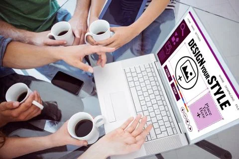 Composite image of designer interface Stock Photos
