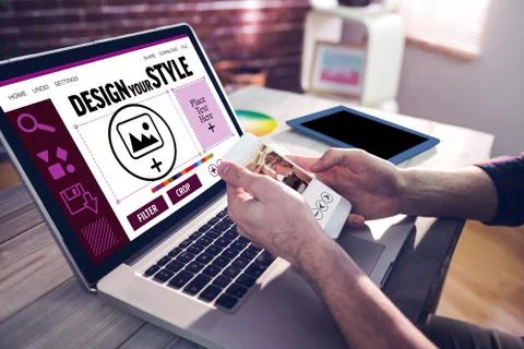 Composite image of designer interface Stock Photos