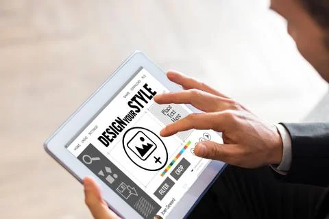 Composite image of designer interface Stock Photos