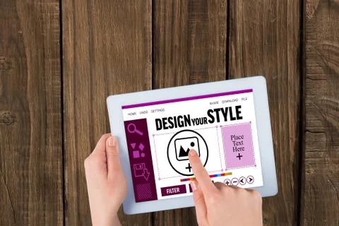 Composite image of designer interface Stock Photos