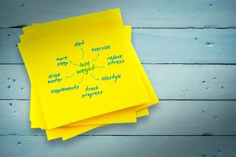 Composite image of diet plan Illustrazione stock