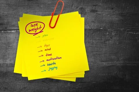 Composite image of diet plan Illustrazione stock