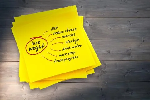 Composite image of diet plan Illustrazione stock