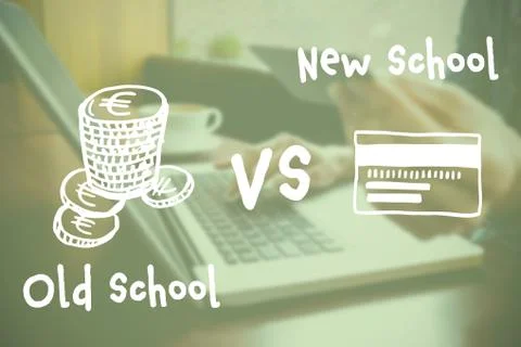 Composite image of digital composite image of euro coins and credit card with Stock Illustration