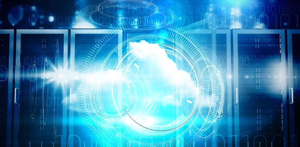 Composite image of digital composite image of interface Free Stock Illustration
