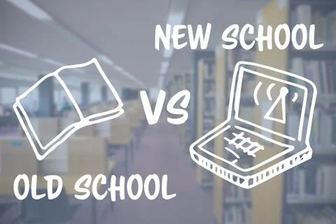 Composite image of digital composite image of book and laptop with text Stock Photos