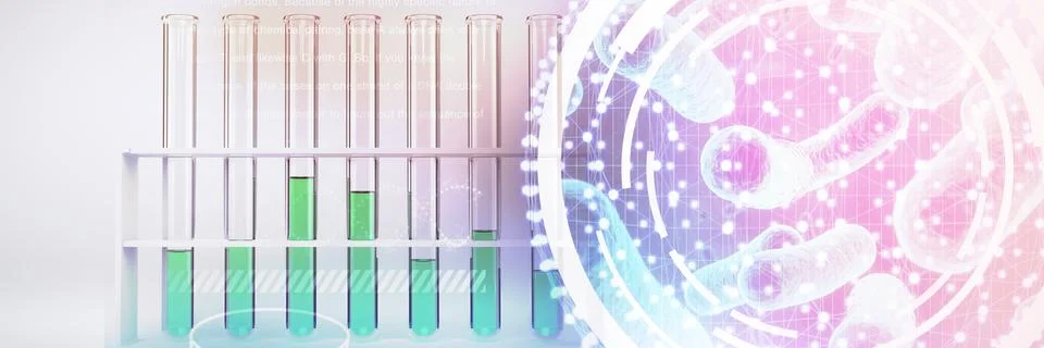 Composite image of digital image of dna interface Stockillustratie