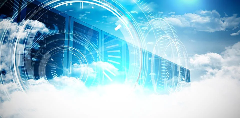 Composite image of digital image of interface Illustrazione stock gratuita