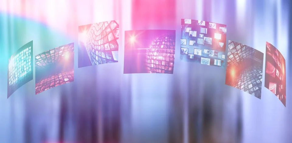Composite image of digital image of various device screens Stock Photos