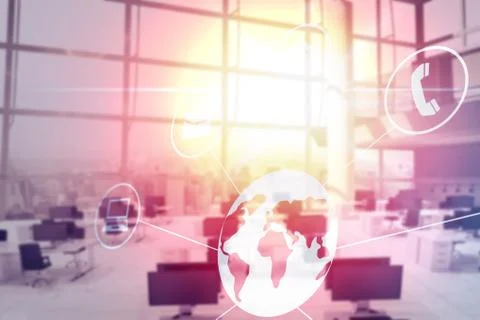 Composite image of digitally composite image of technological interface 3d Stock Illustration