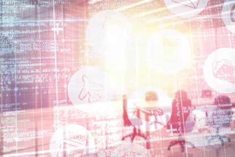 Composite image of digitally composite image of technological interface 3d Stock Illustration