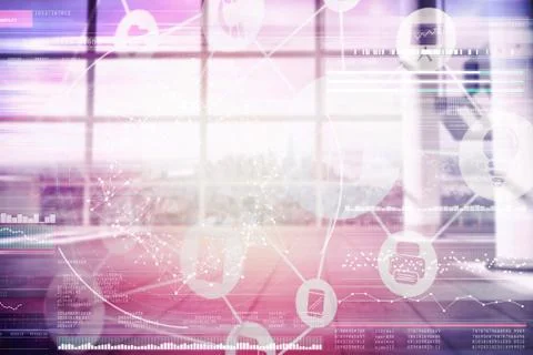 Composite image of digitally composite image of technological interface 3d Stock Illustration