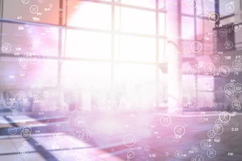 Composite image of digitally composite image of technological interface 3d Illustrazione stock