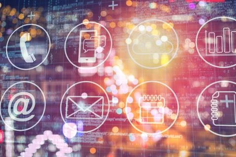 Composite image of digitally composite image of technological interface 3d Stock Illustration