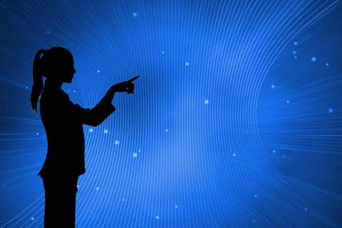 Composite image of digitally generated futuristic pattern Stock Illustration