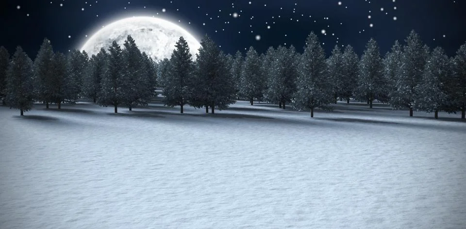 Composite image of digitally generated image of green forest Stock-Illustration