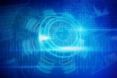 Composite image of digitally generated image of volume knob with graph 3d 库存插图