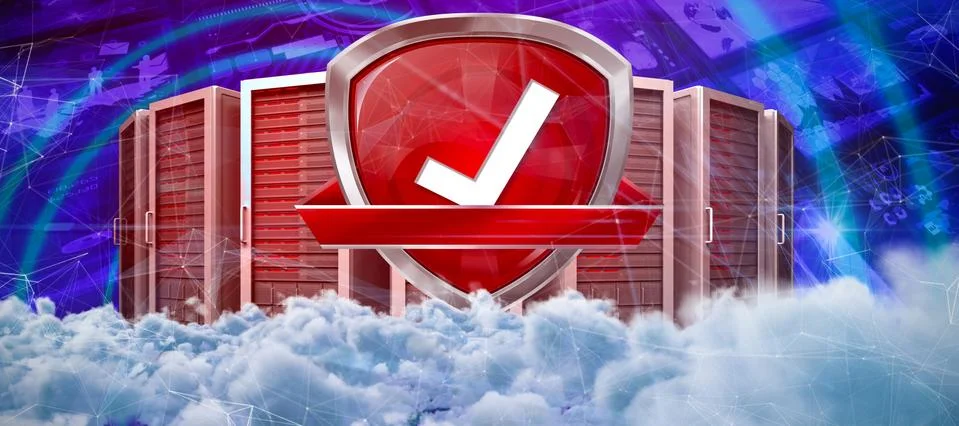 Composite image of digitally generated image of dark storm clouds Stock Illustration