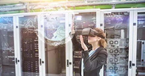 Composite image of digitally generated image of earth with social connectivity Stock Photos