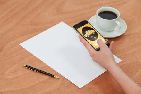 Composite image of digitally generated image of call taxi text and telephone Stock Photos
