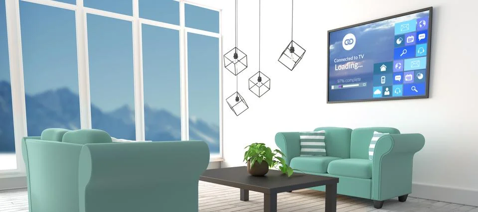 Composite image of digitally generated image of progress bar and text with Stock Photos