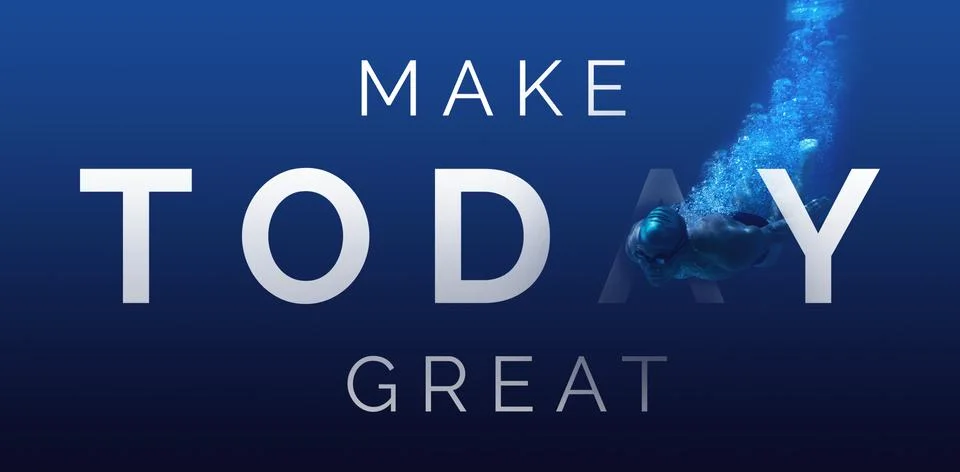 Composite image of digitally generated image of make today great text 스톡 사진