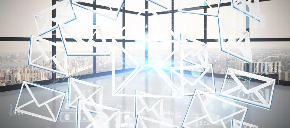 Composite image of digitally generated image of 3d solar panel with battery Foto stock