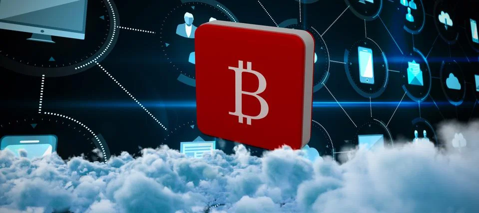 Composite image of digitally generated image of dark storm clouds Stock Photos