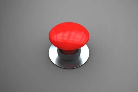 Composite image of digitally generated red push button Stock Illustration