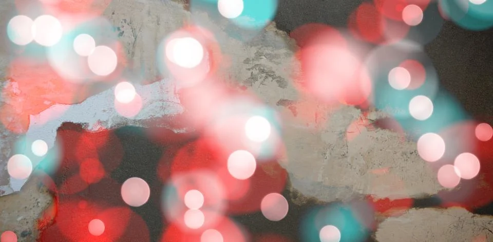 Composite image of digitally generated twinkling light design Foto stock