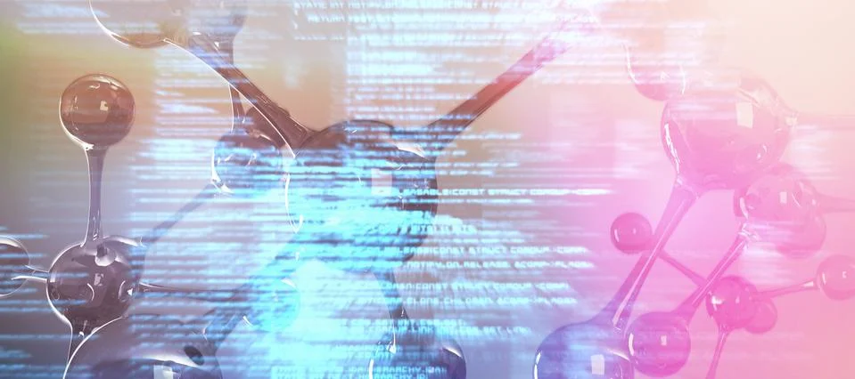 Composite image of dna structure イラスト素材