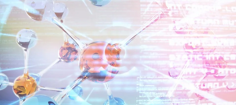 Composite image of dna structure Illustrazione stock