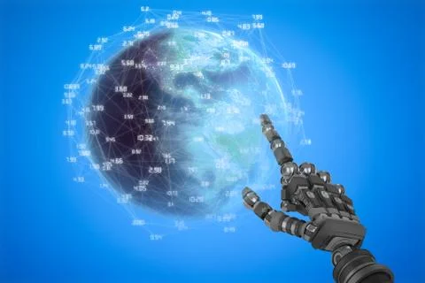 Composite image of earth globe 스톡 일러스트