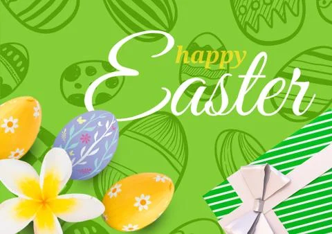 Composite image of easter card Stock Illustration