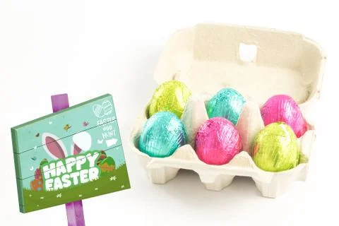 Composite image of easter egg hunt sign Stock Illustration