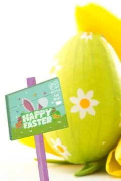 Composite image of easter egg hunt sign Stock Illustration