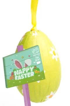 Composite image of easter egg hunt sign Stock Illustration