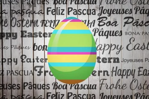 Composite image of easter egg Illustrazione stock