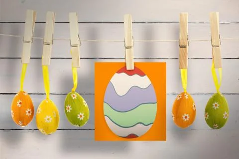Composite image of easter egg Stock Illustration